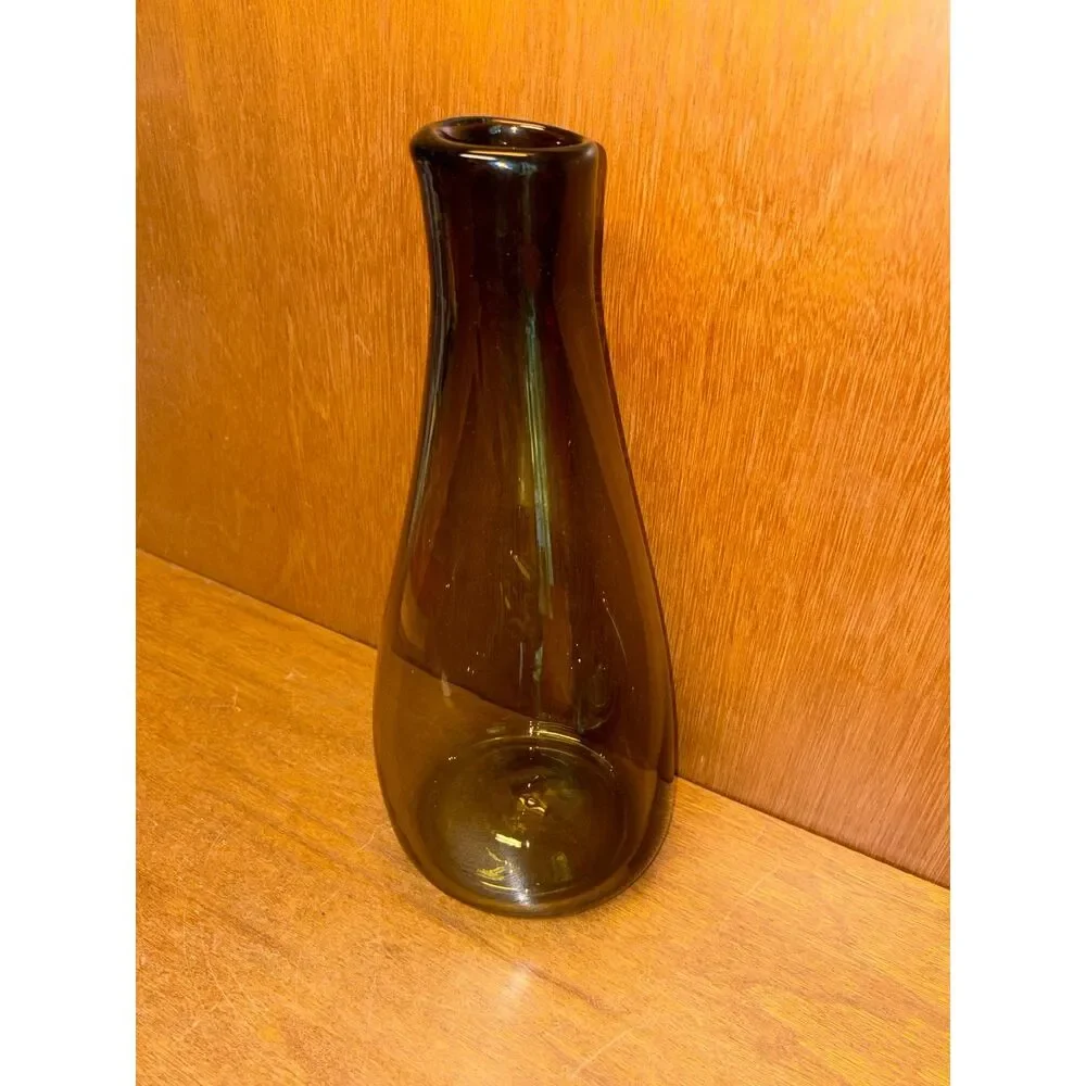 Pablo Glass Handblown Studio Art Tapered Vase 12